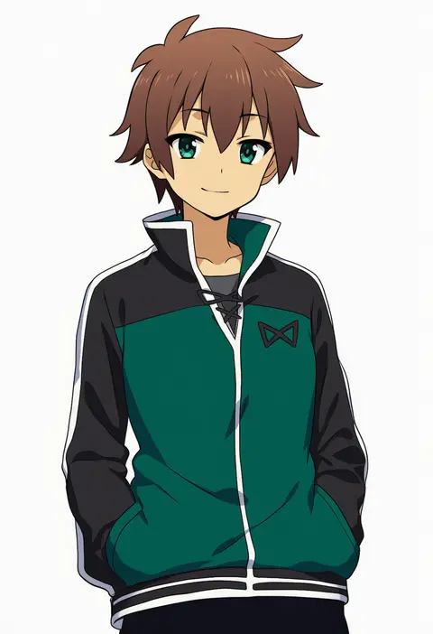 NovelAI V5 sample of the "satou kazuma" tag