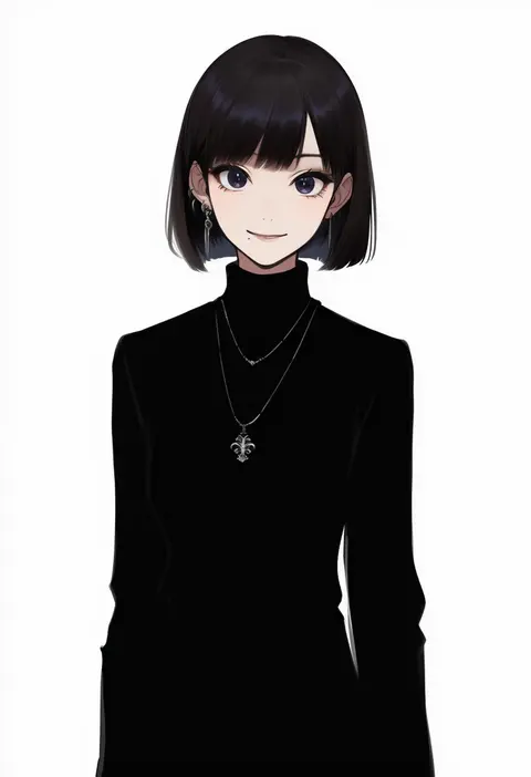 NovelAI V5 sample of the "smile" tag