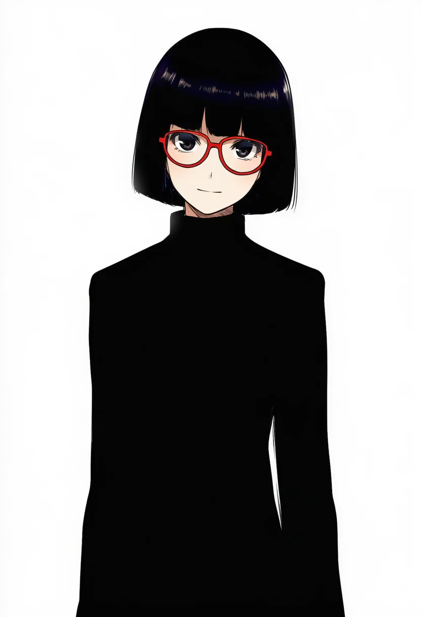 red-framed eyewear