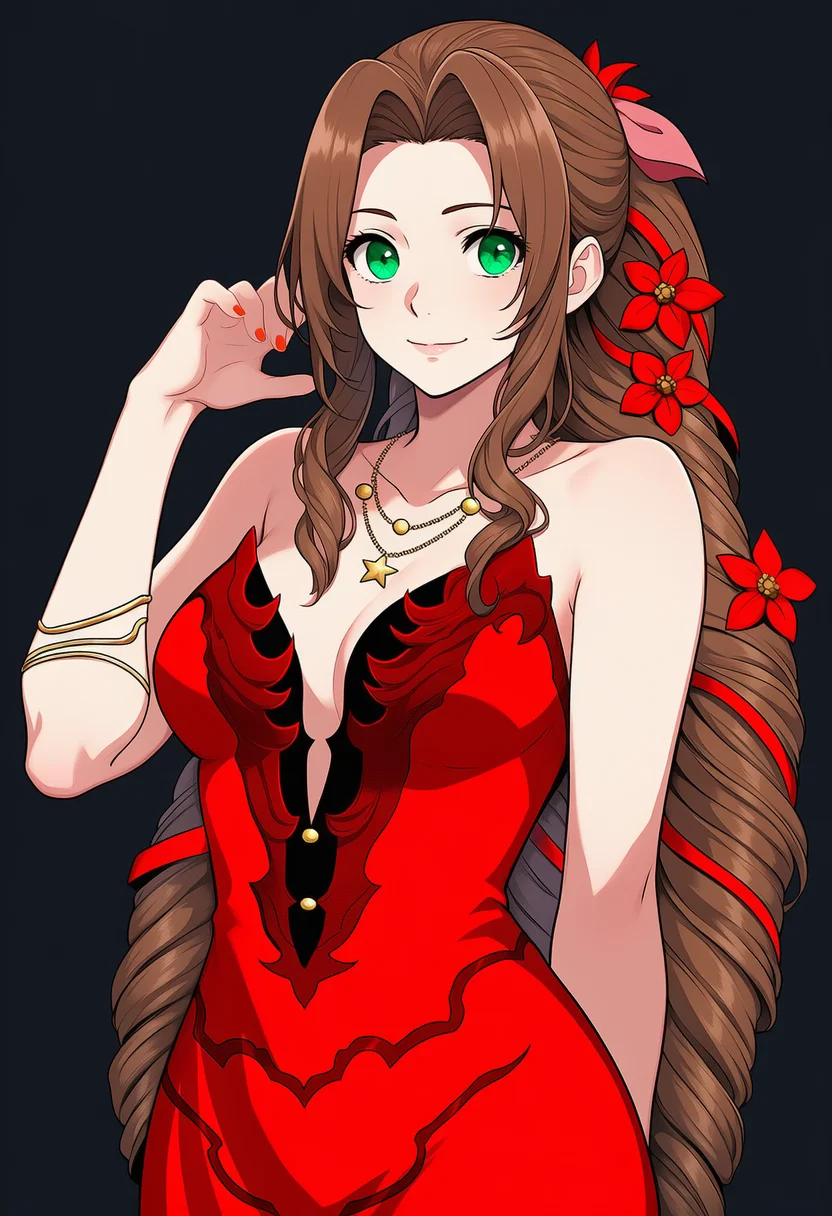 aerith gainsborough (red dress)