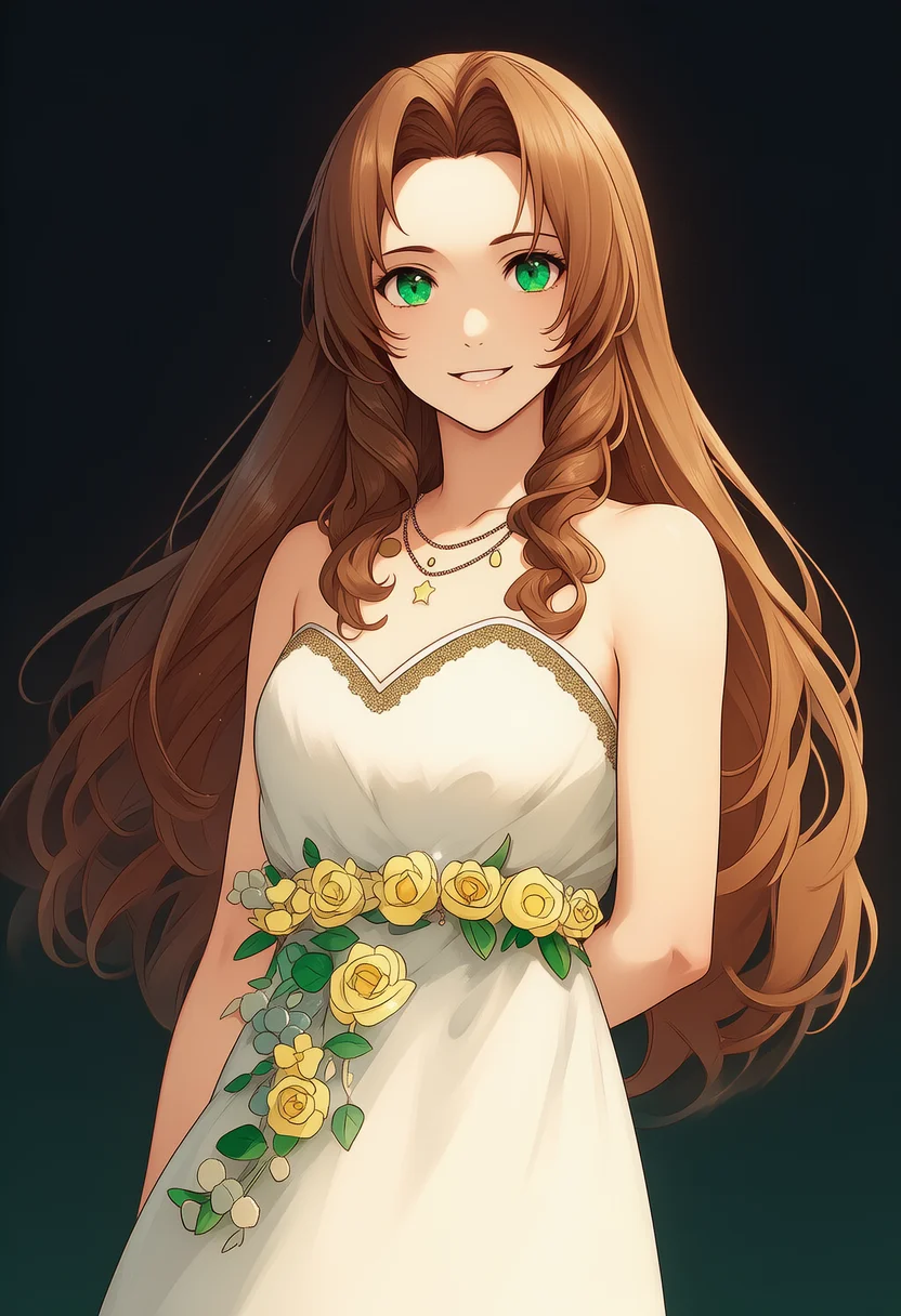 aerith gainsborough (white floral dress)