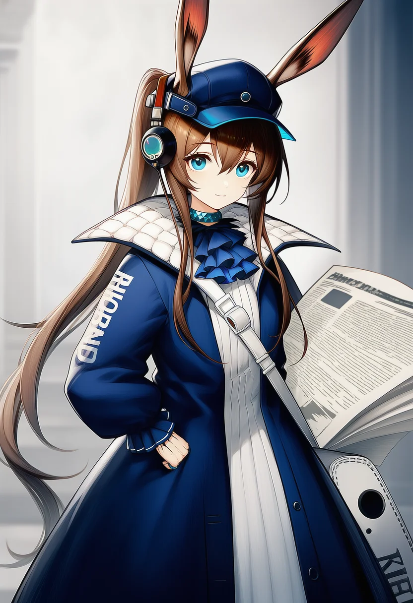 amiya (newsgirl) (arknights)