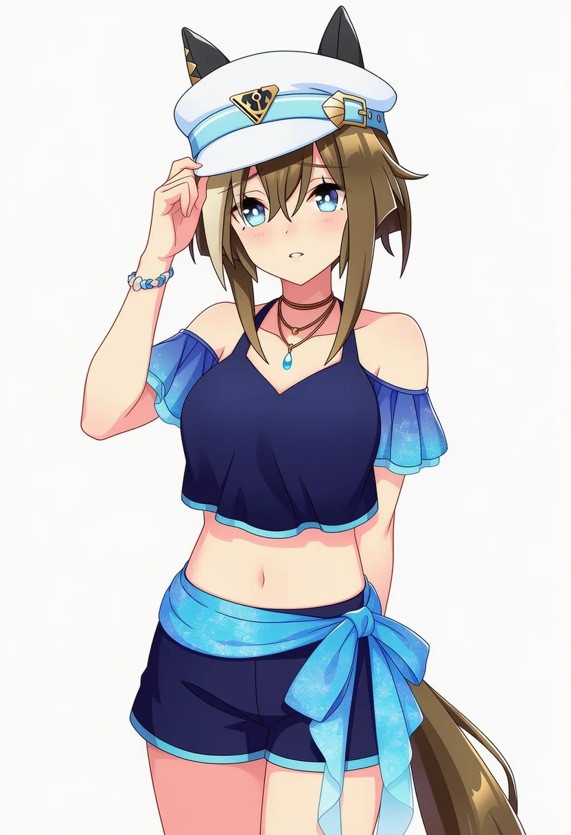 cheval grand (summer calm navy drop) (umamusume)