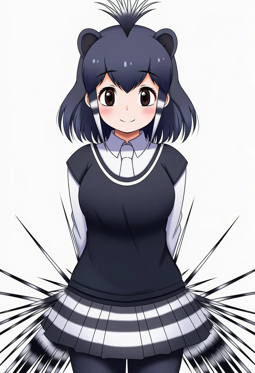 crested porcupine (kemono friends)