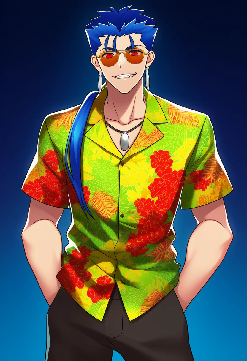 cu chulainn (aloha shirt) (fate)