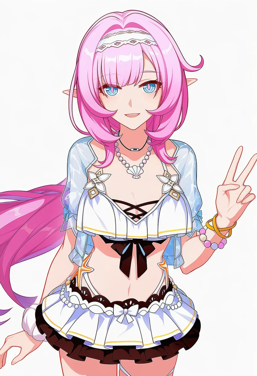 elysia (summer miss elf) (honkai impact)