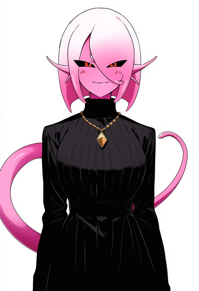 AI-generated NovelAI Diffusion V4.5 sample of the "female majin" tag