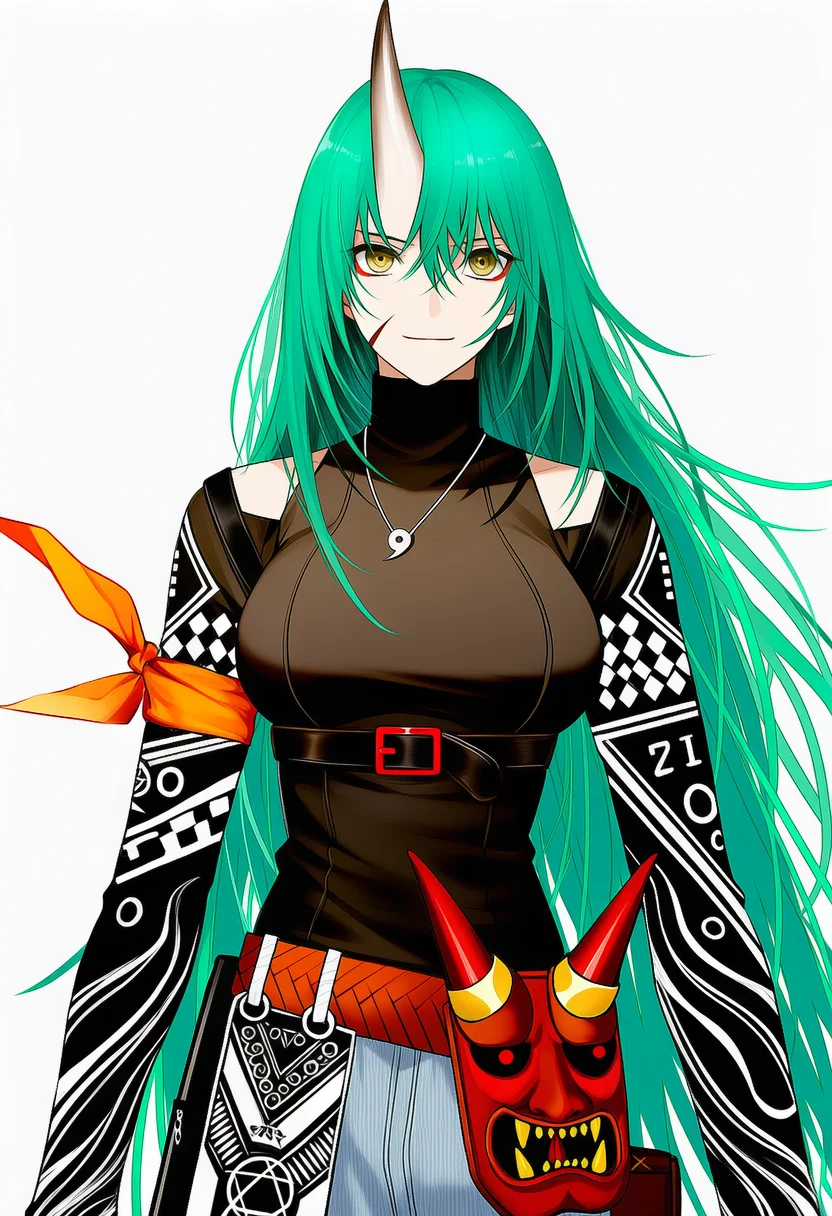 hoshiguma (ronin huntress) (arknights)