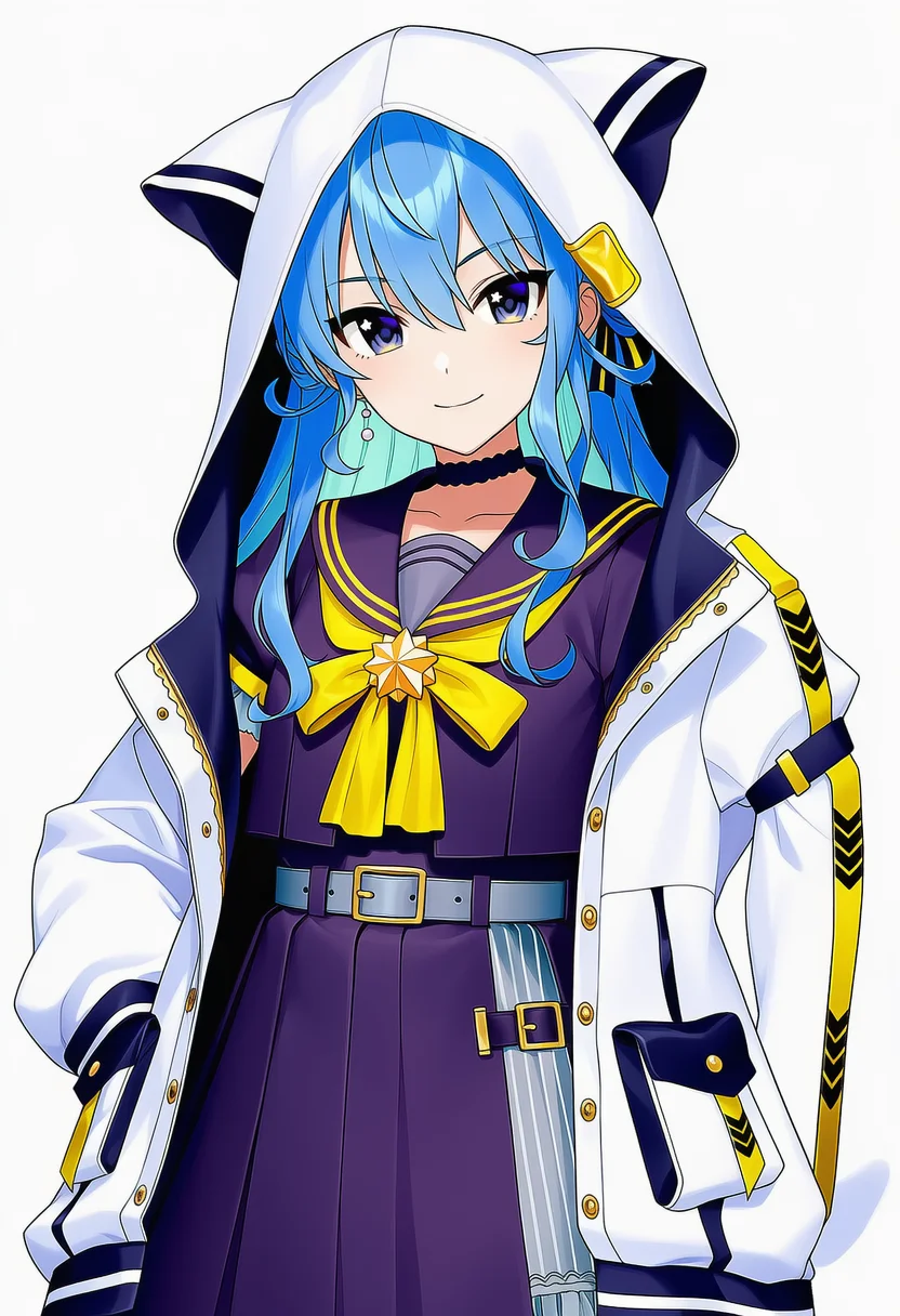hoshimachi suisei (school uniform)