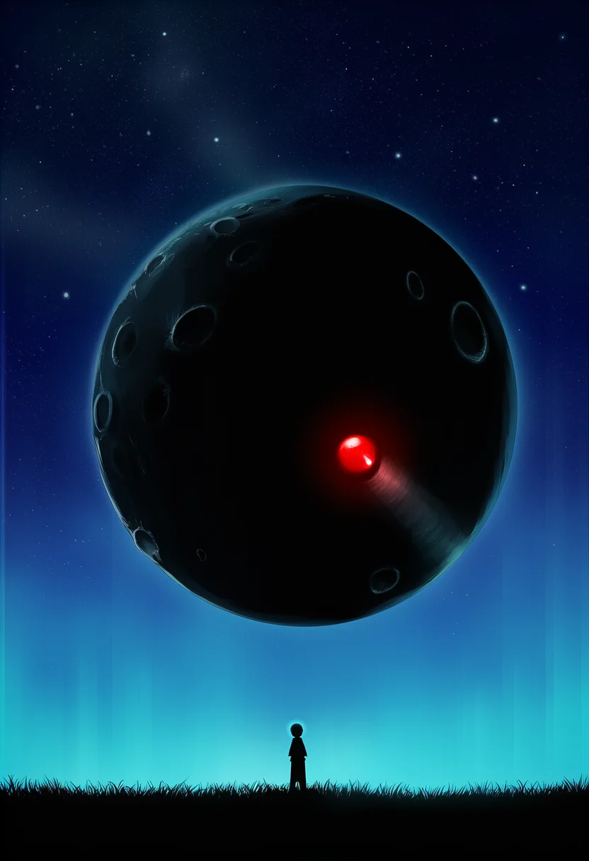 AI-generated NovelAI Diffusion V4.5 sample of the "lunatone" tag