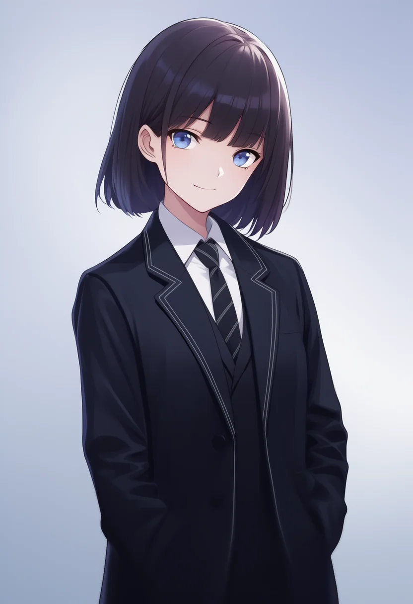 AI-generated NovelAI Diffusion V4.5 sample of the "mizuhashi kaori" tag
