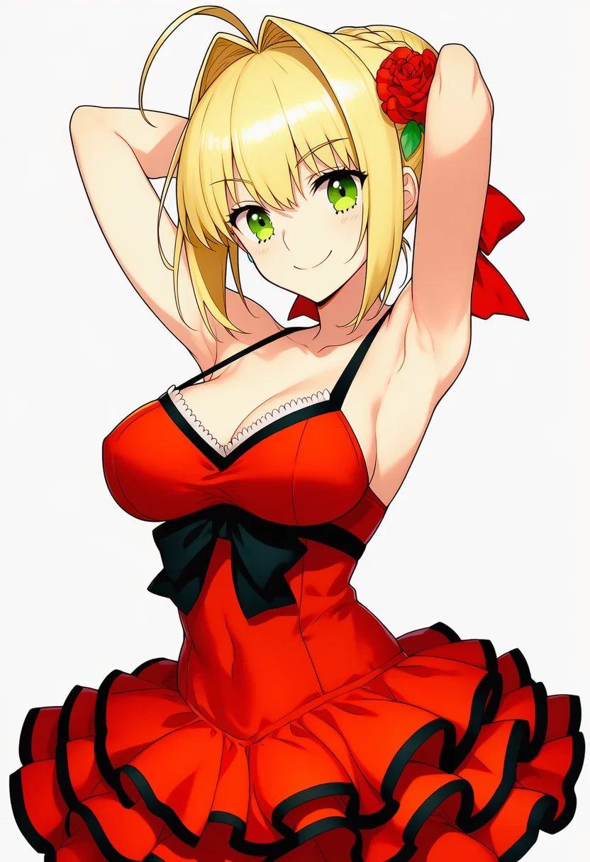 nero claudius (modern costume of crimson) (fate)