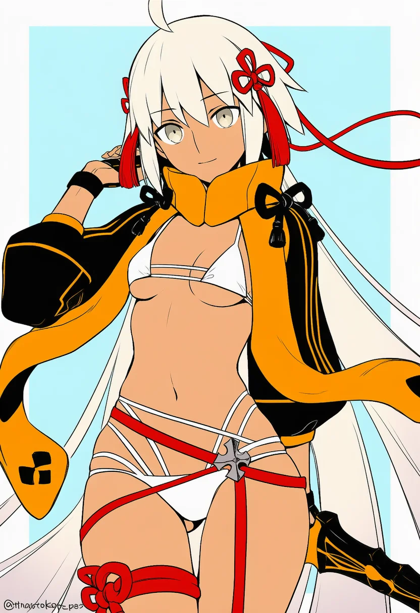 okita souji alter (swimsuit saber) (fate)