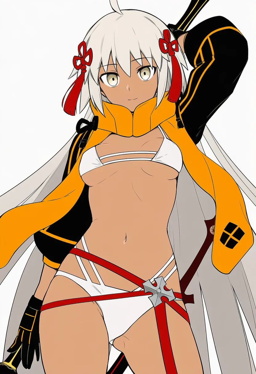 okita souji alter (swimsuit saber) (first ascension) (fate)