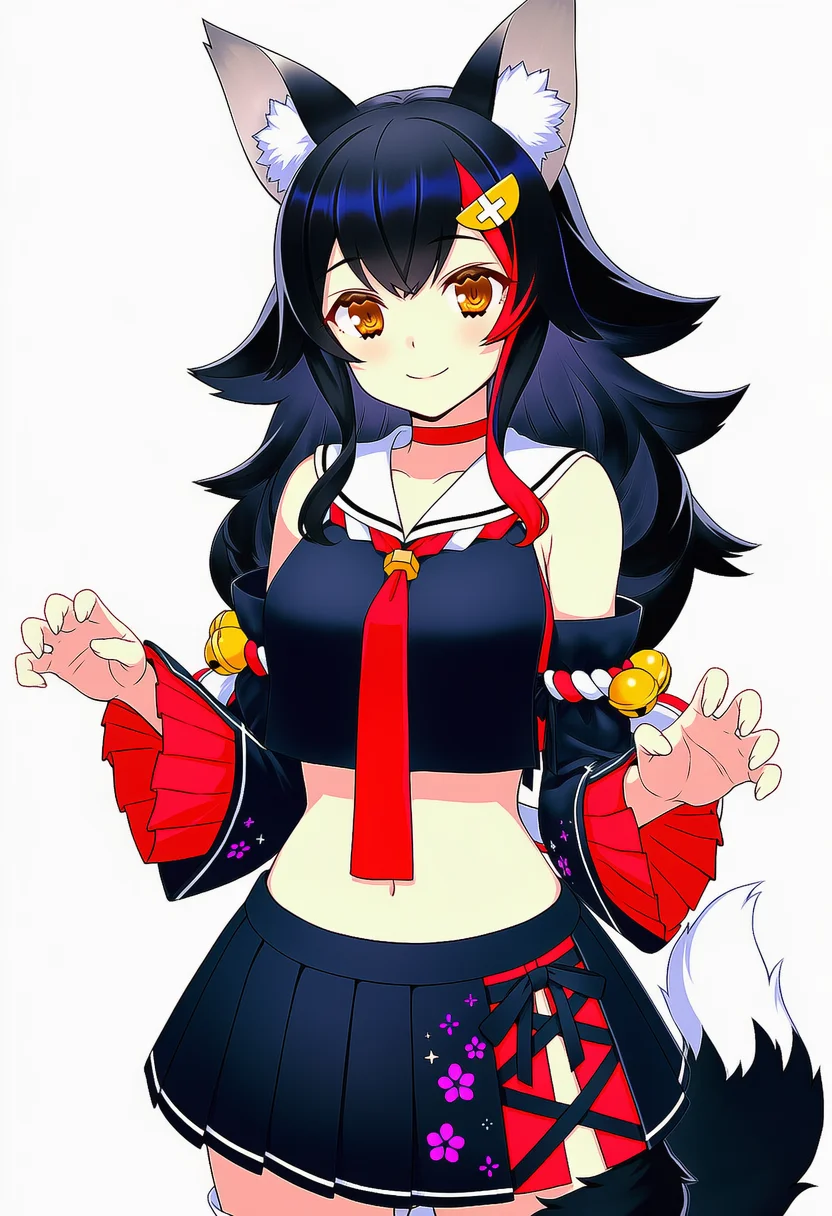 ookami mio (1st costume)