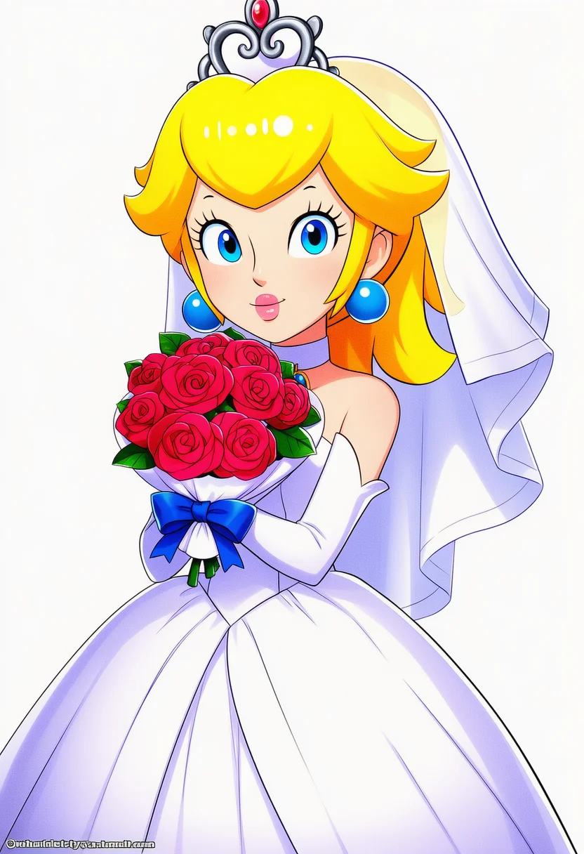 princess peach (wedding)