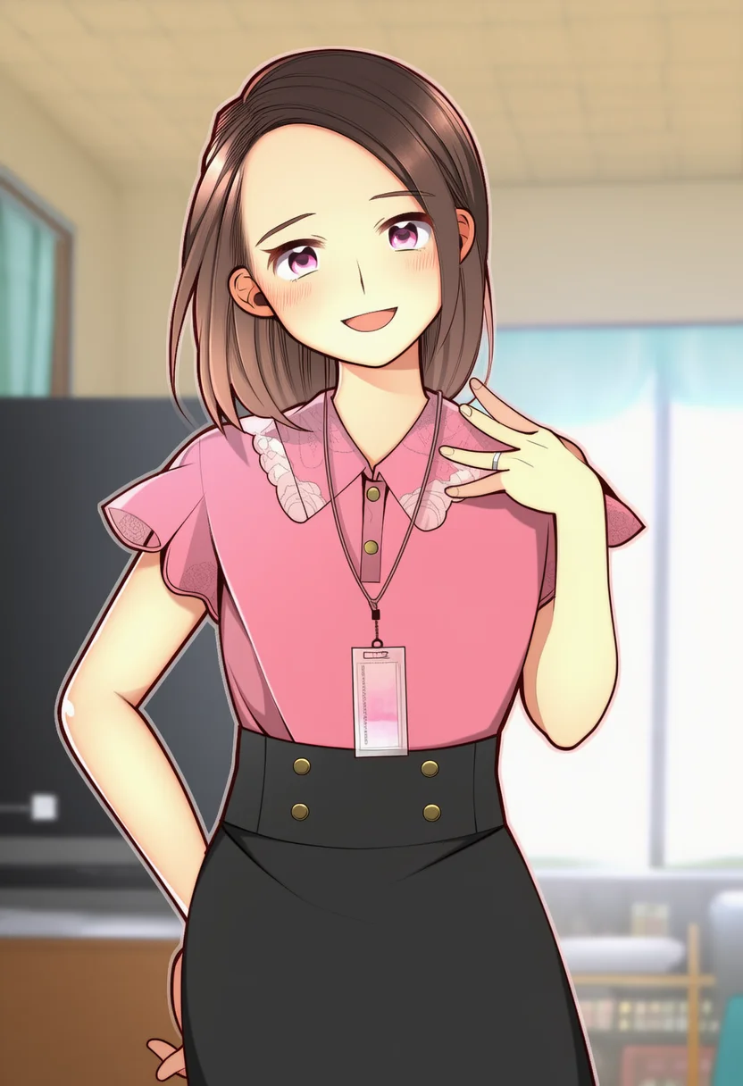 AI-generated NovelAI Diffusion V4.5 sample of the "ran nagisa" tag