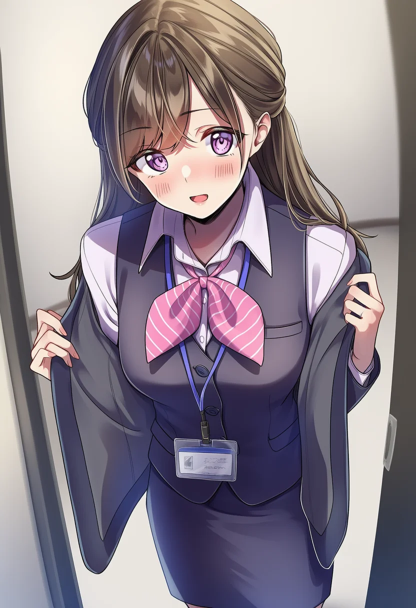 receptionist girl (amagi shino)