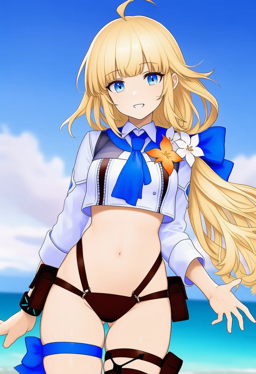 reed the flame shadow (summer flower) (arknights)