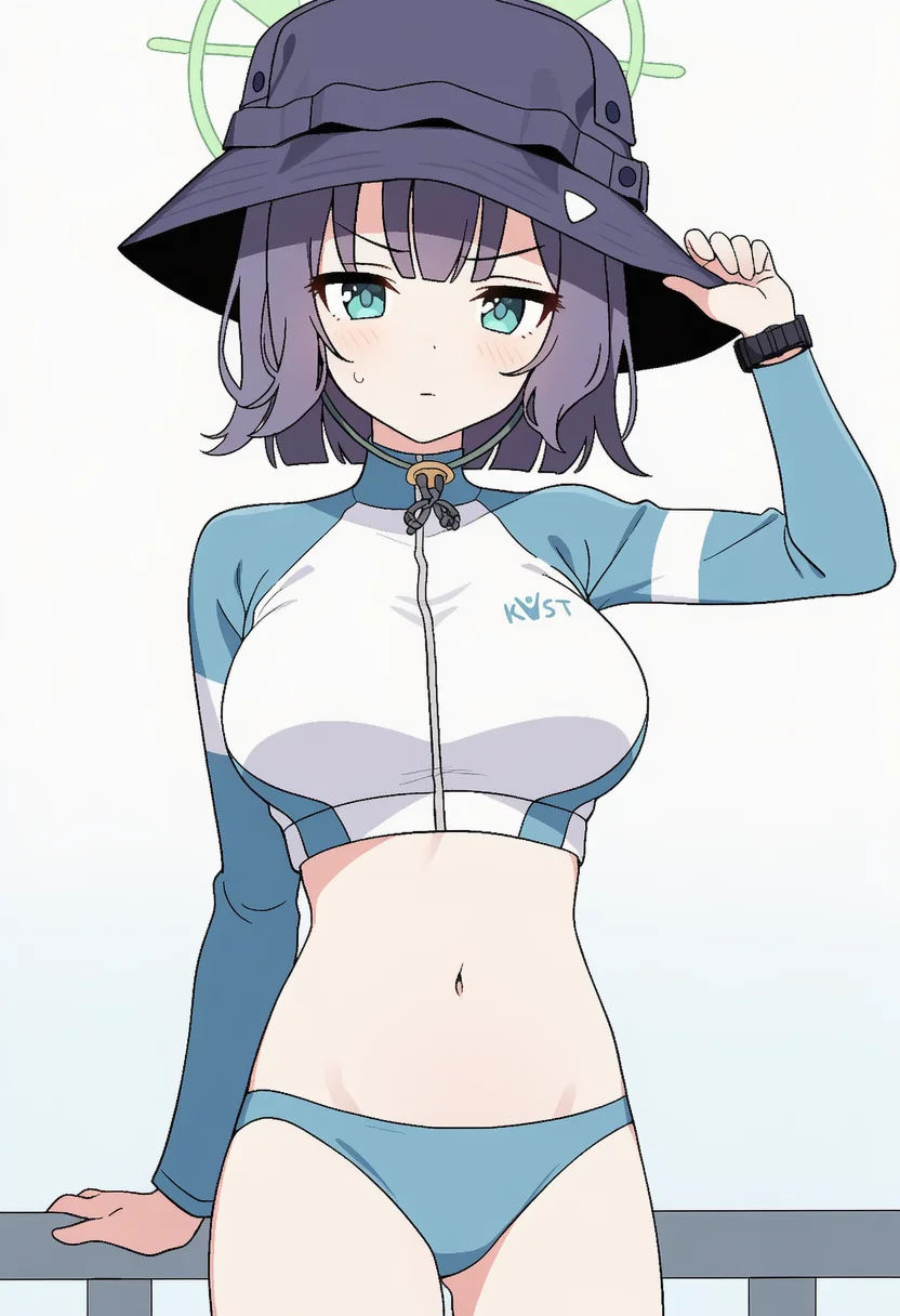 saki (swimsuit) (blue archive)