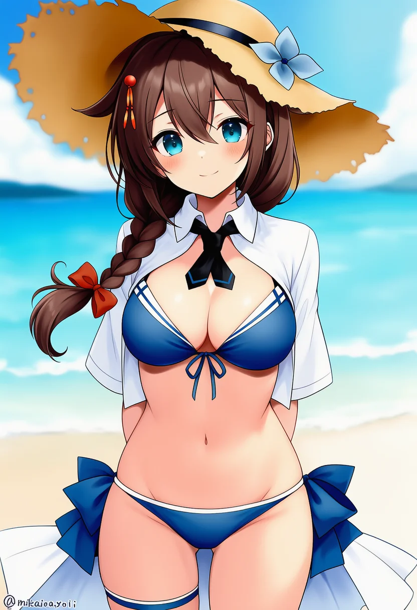 shigure kai san (swimsuit) (kancolle)