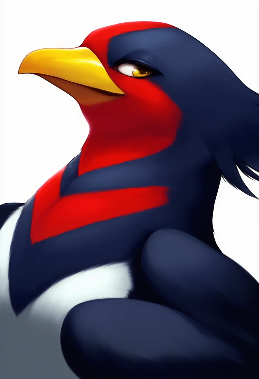 AI-generated NovelAI Diffusion V4.5 sample of the "swellow" tag