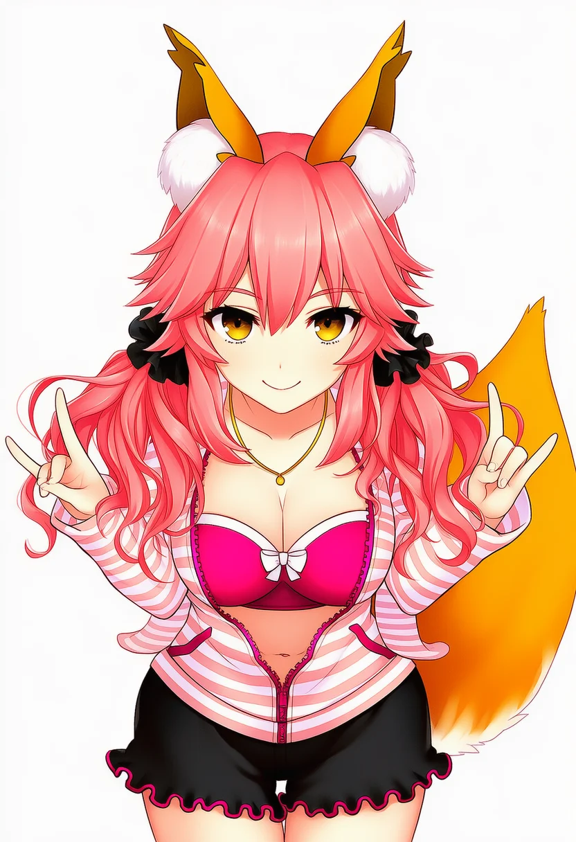 tamamo no mae (spring casual) (fate)