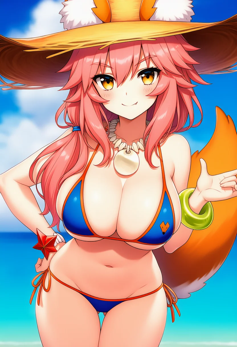 tamamo no mae (swimsuit lancer) (first ascension) (fate)