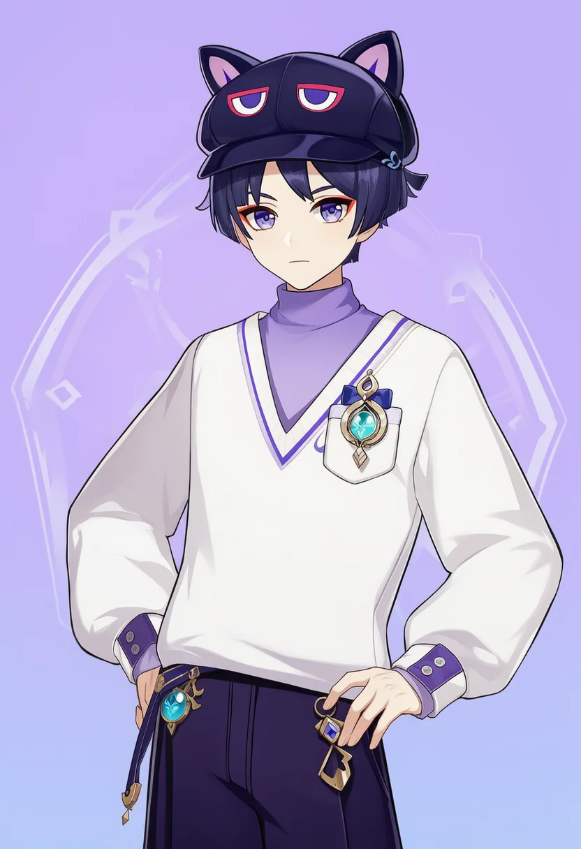 wanderer (fairy tale cat) (genshin impact)