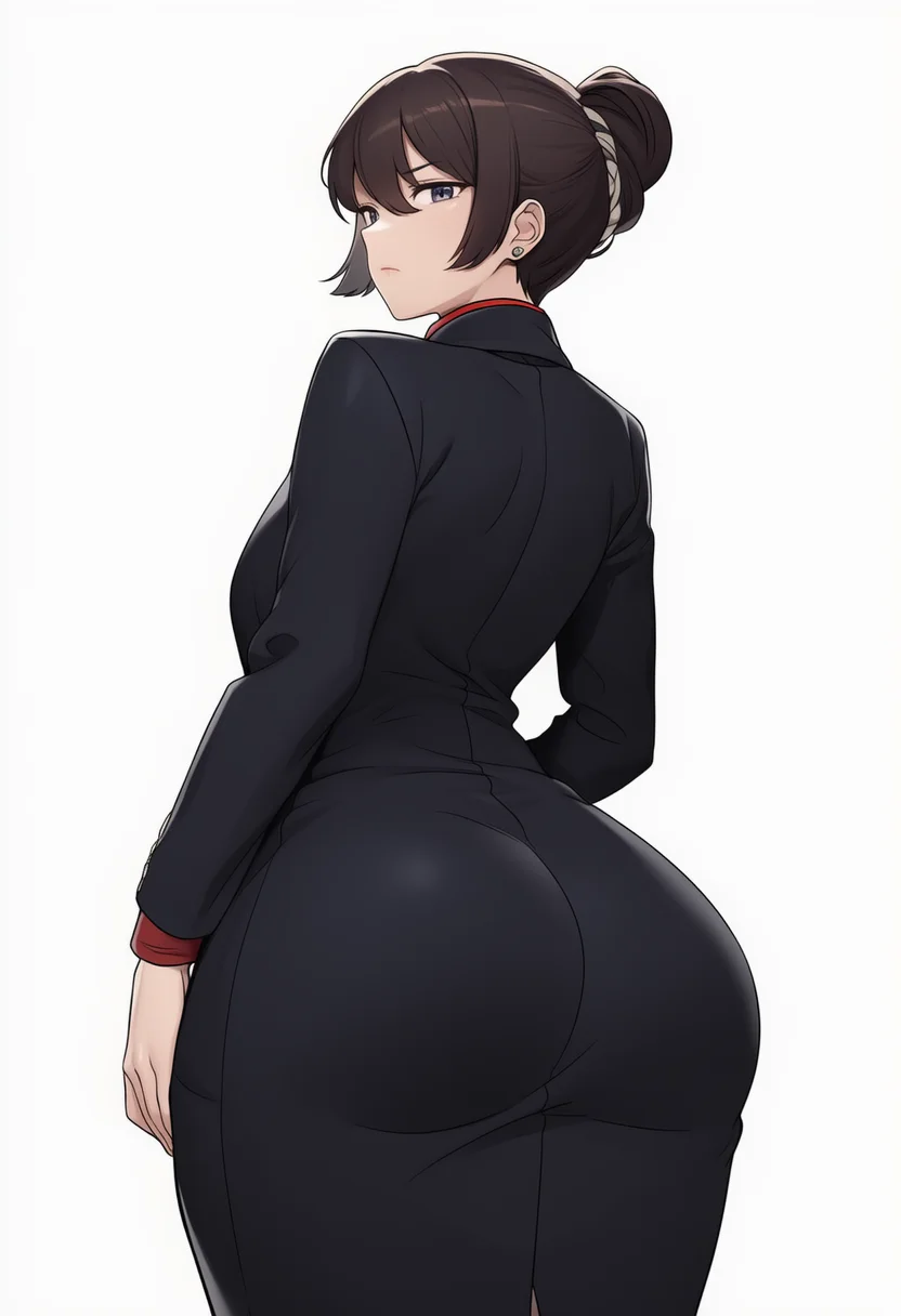 from behind