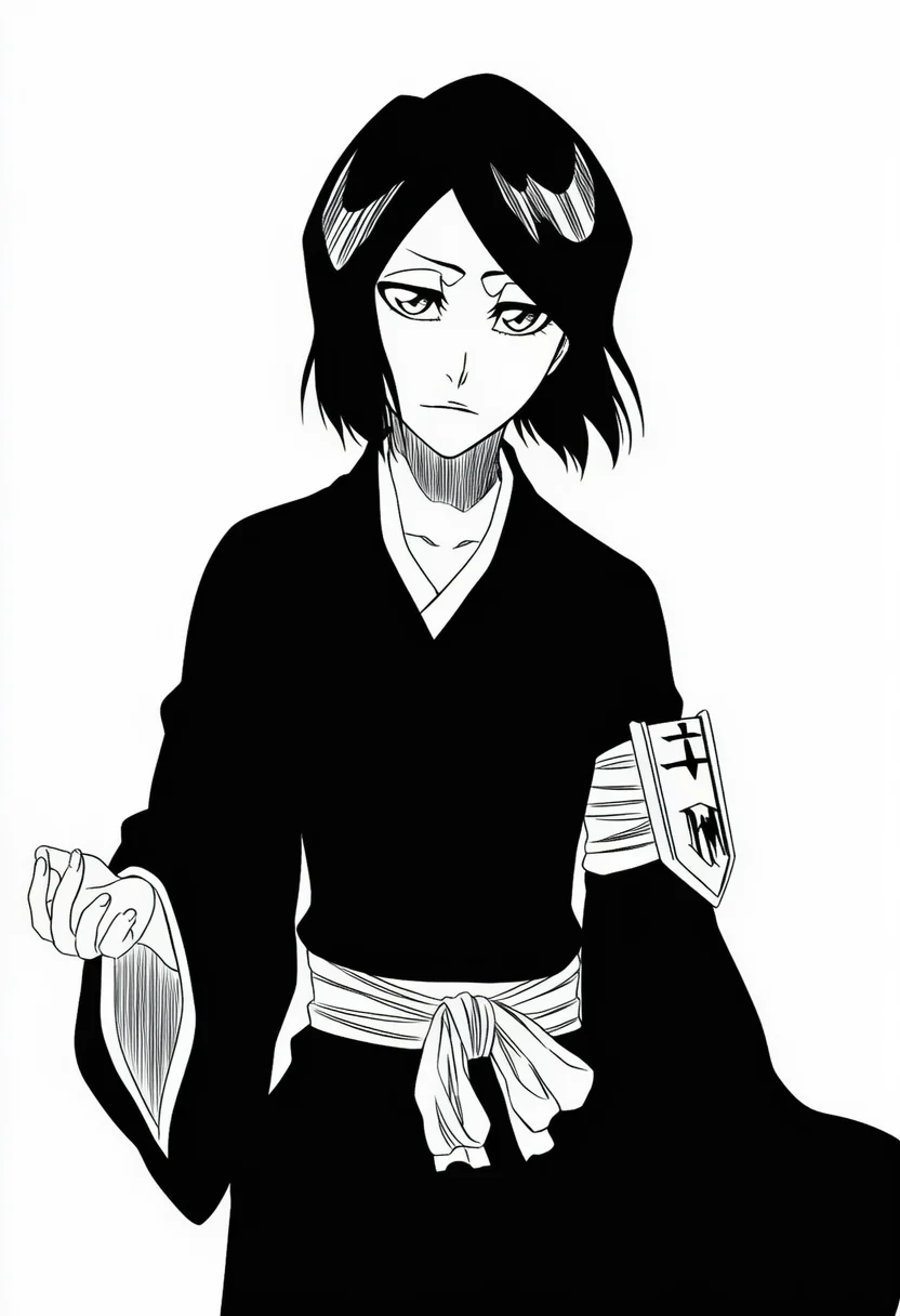 AI-generated NovelAI Diffusion V4.5 sample of the "bleach" tag