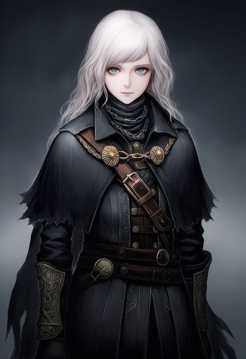 AI-generated NovelAI Diffusion V4.5 sample of the "bloodborne" tag
