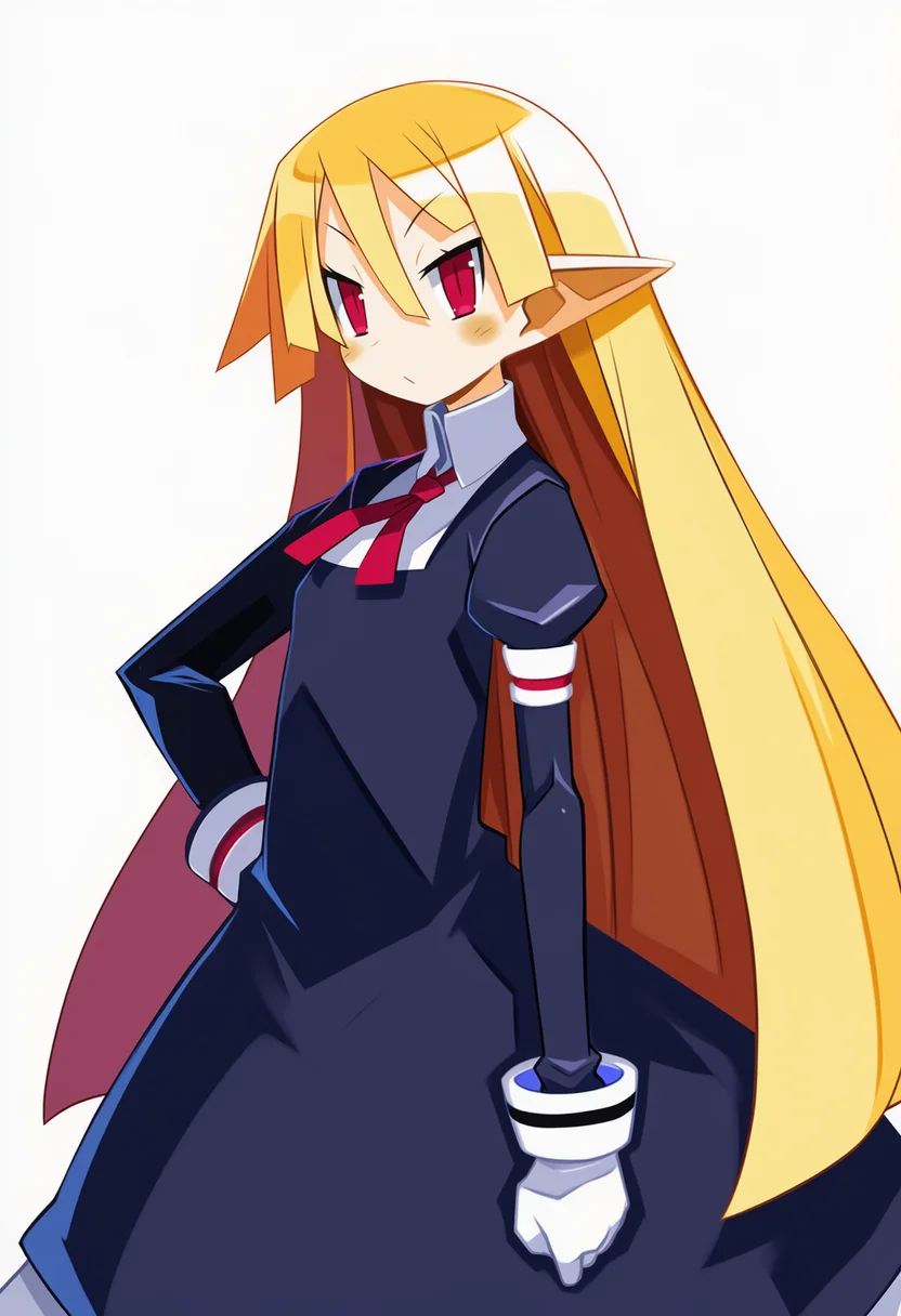 AI-generated NovelAI Diffusion V4.5 sample of the "disgaea" tag