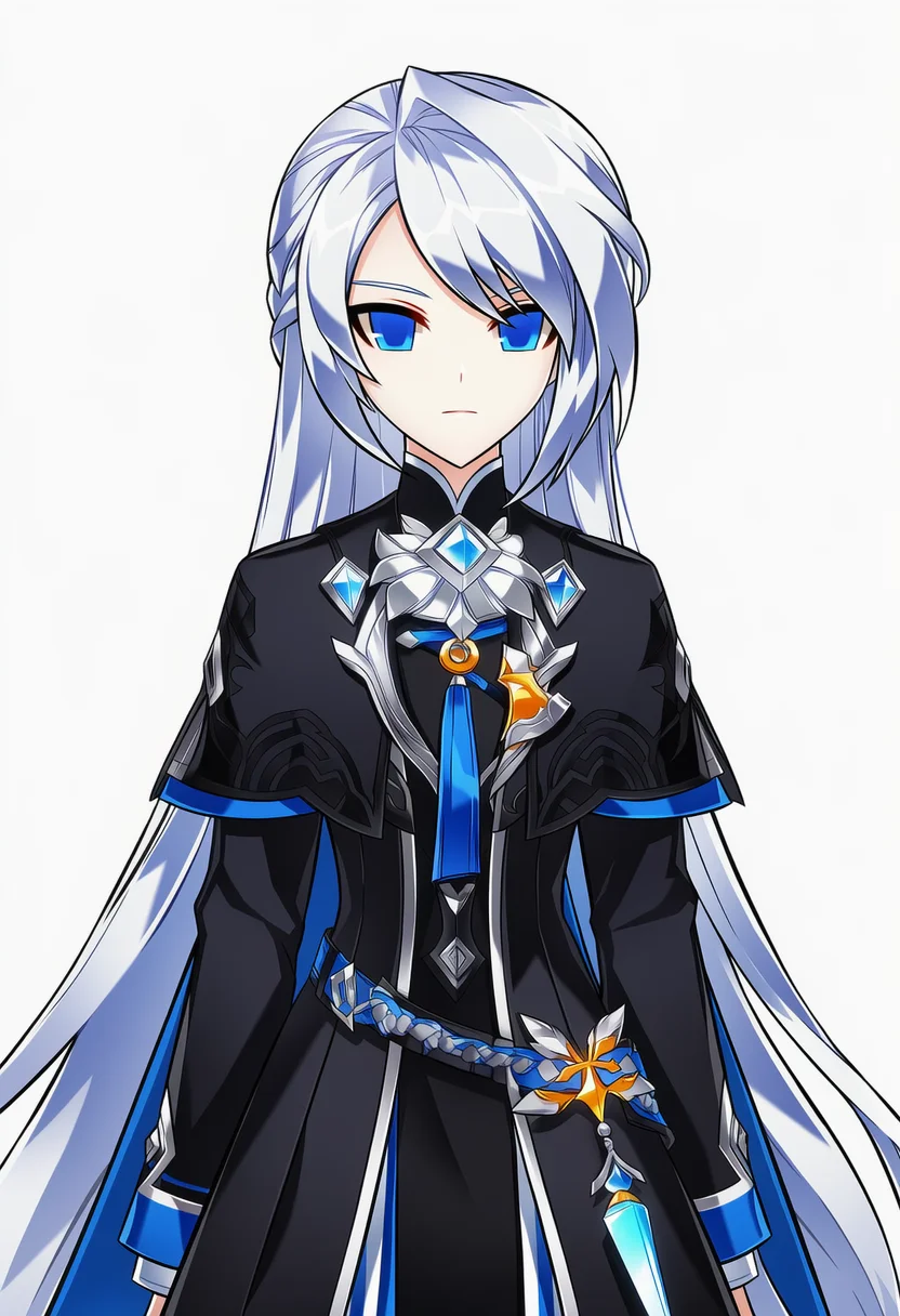 AI-generated NovelAI Diffusion V4.5 sample of the "elsword" tag