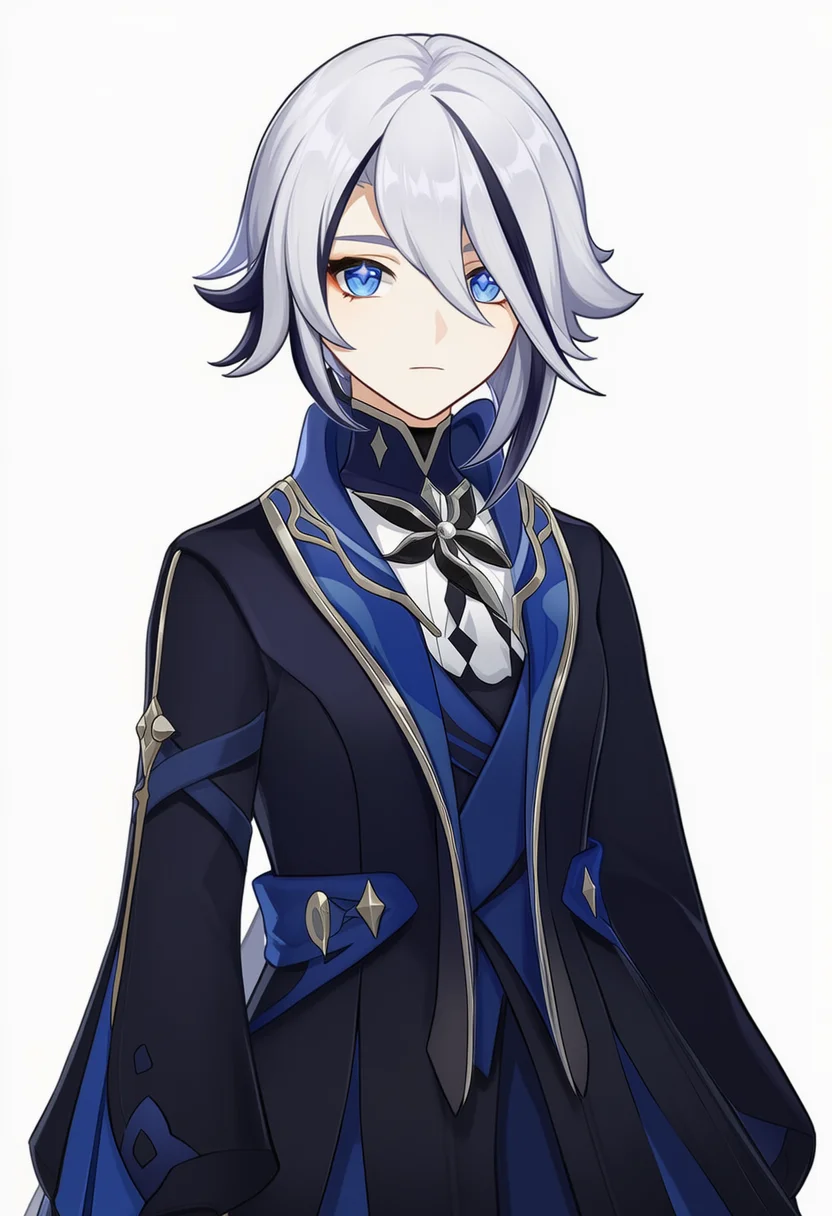 AI-generated NovelAI Diffusion V4.5 sample of the "genshin impact" tag