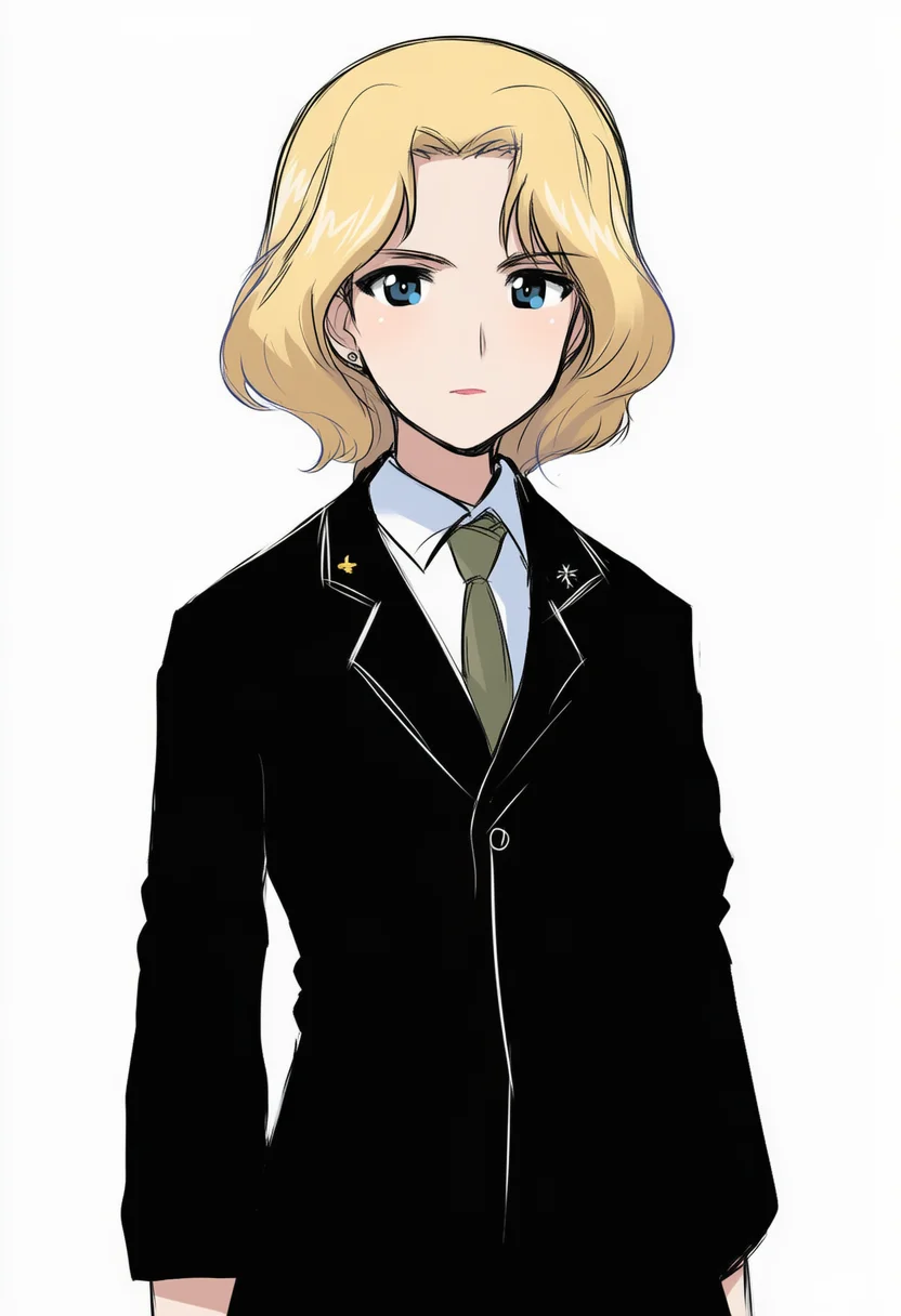 AI-generated NovelAI Diffusion V4.5 sample of the "girls und panzer" tag