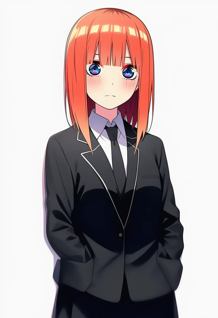 AI-generated NovelAI Diffusion V4.5 sample of the "go-toubun no hanayome" tag
