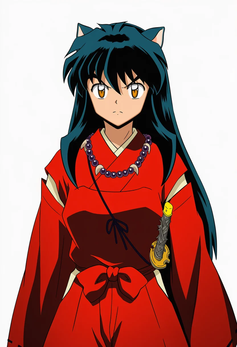 AI-generated NovelAI Diffusion V4.5 sample of the "inuyasha" tag