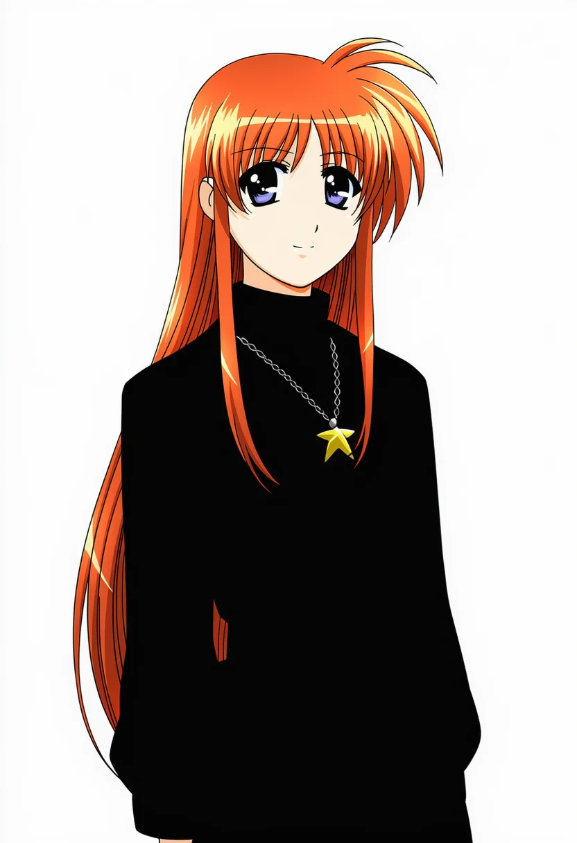AI-generated NovelAI Diffusion V4.5 sample of the "mahou shoujo lyrical nanoha a's" tag