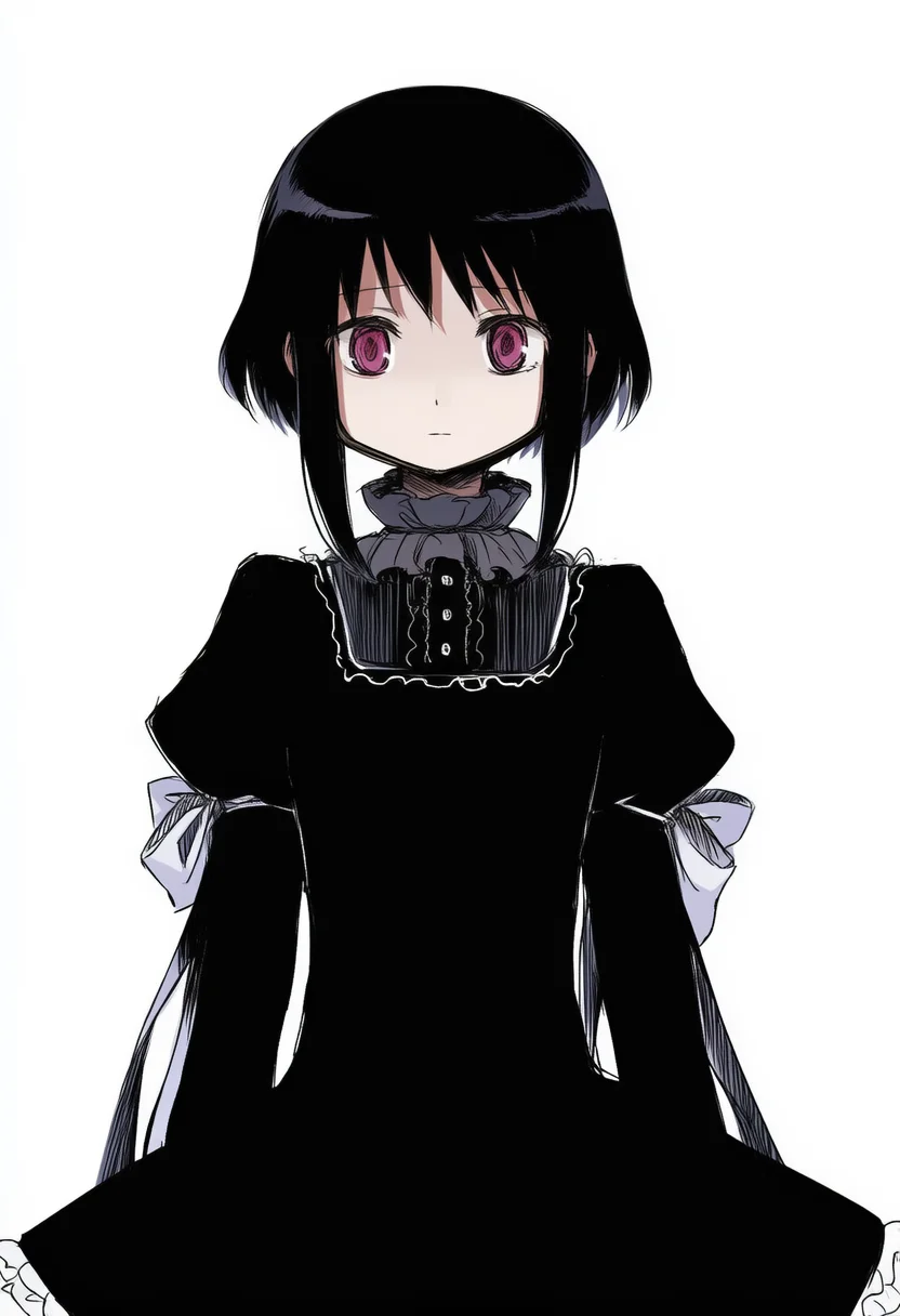AI-generated NovelAI Diffusion V4.5 sample of the "mahou shoujo madoka magica: hangyaku no monogatari" tag