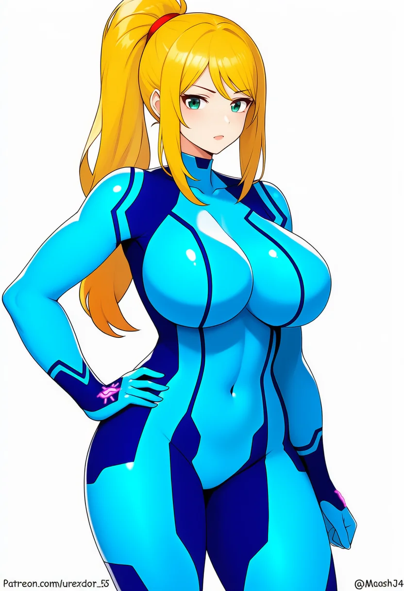 AI-generated NovelAI Diffusion V4.5 sample of the "metroid" tag