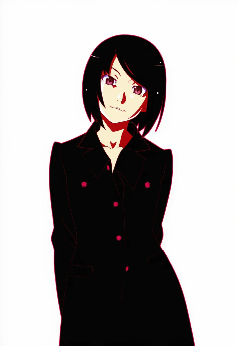 AI-generated NovelAI Diffusion V4.5 sample of the "nisemonogatari" tag