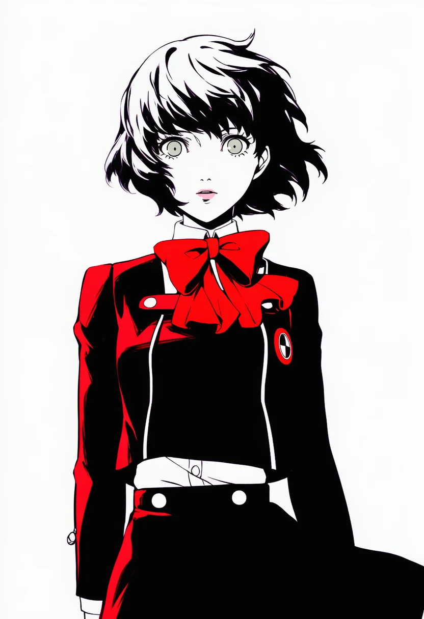 AI-generated NovelAI Diffusion V4.5 sample of the "persona 3" tag