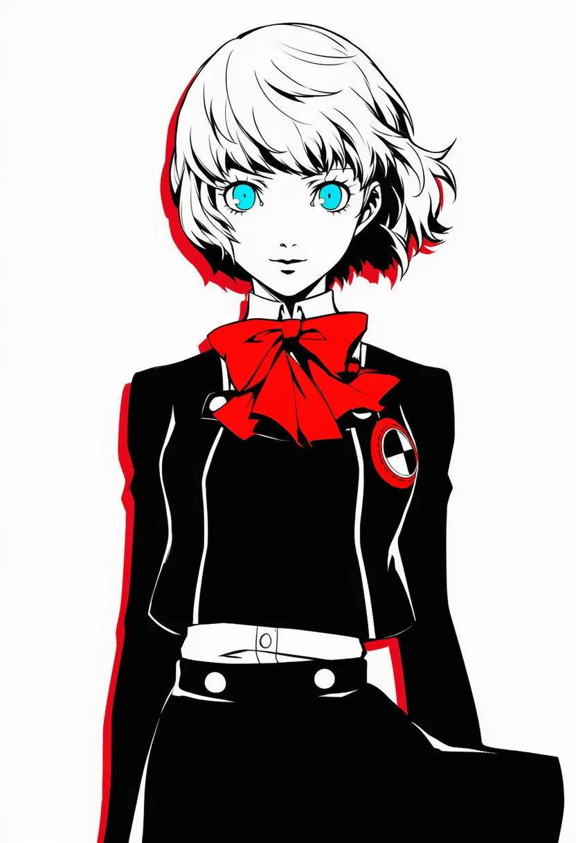 AI-generated NovelAI Diffusion V4.5 sample of the "persona 3 portable" tag