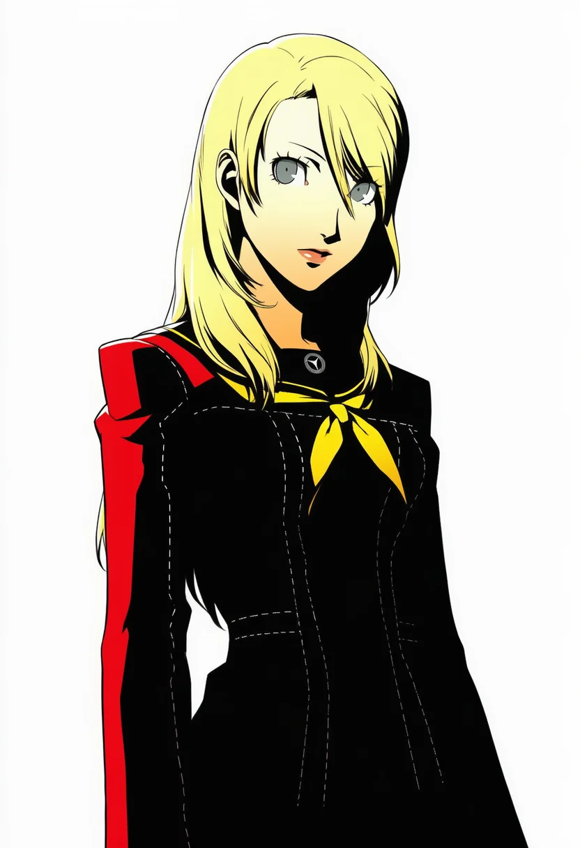 AI-generated NovelAI Diffusion V4.5 sample of the "persona 4" tag