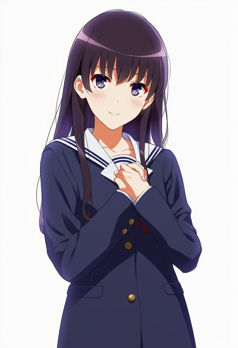 AI-generated NovelAI Diffusion V4.5 sample of the "saenai heroine no sodatekata" tag