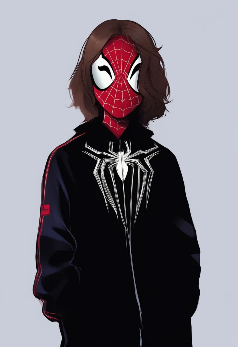 AI-generated NovelAI Diffusion V4.5 sample of the "spider-verse" tag