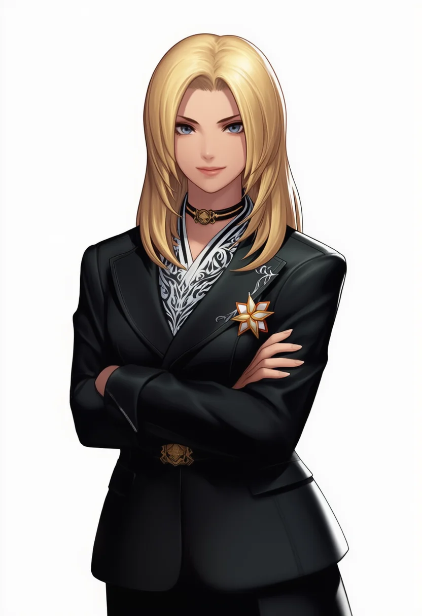AI-generated NovelAI Diffusion V4.5 sample of the "the king of fighters" tag