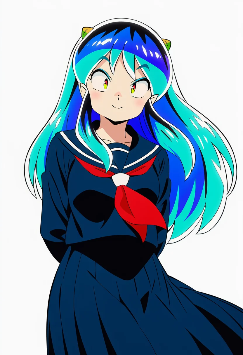 AI-generated NovelAI Diffusion V4.5 sample of the "urusei yatsura" tag