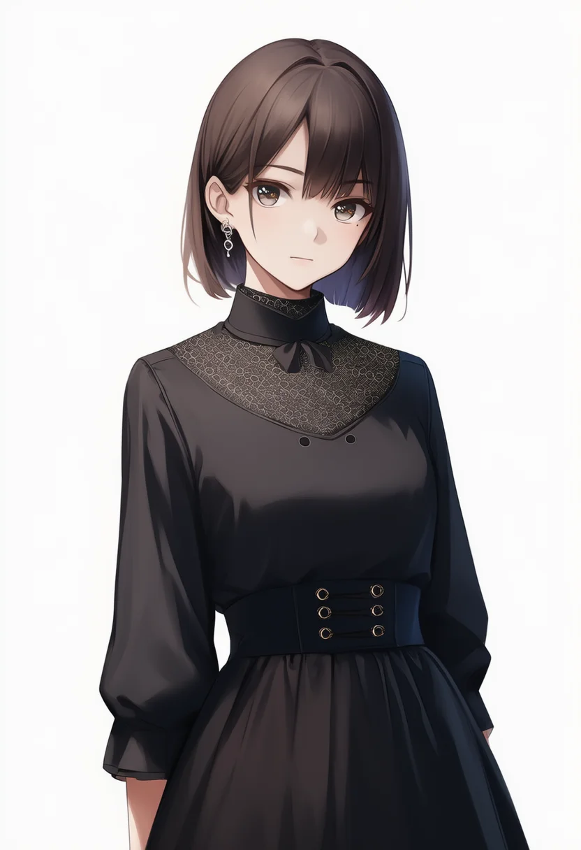 high-waist skirt